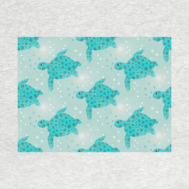 SEA Turtle Love Pattern by SartorisArt1